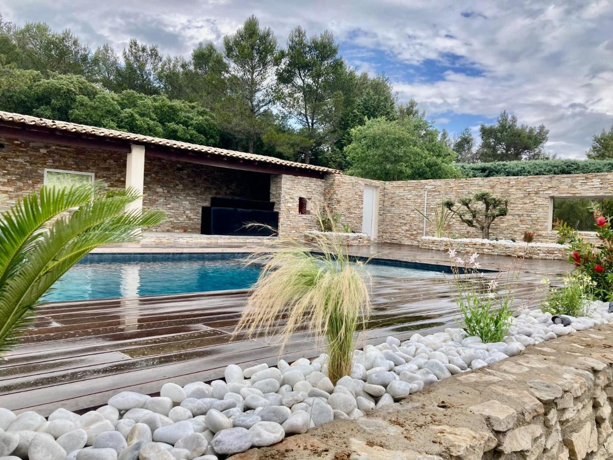 Magnifique Villa De Luxe Au Coeur De La Garrigue Nîmes Exterior foto