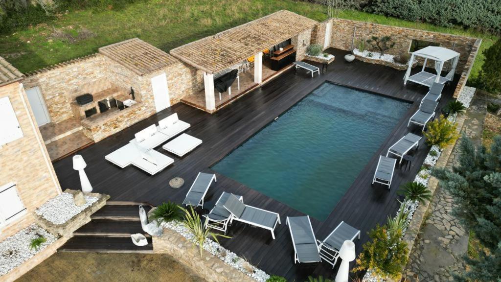 Magnifique Villa De Luxe Au Coeur De La Garrigue Nîmes Exterior foto